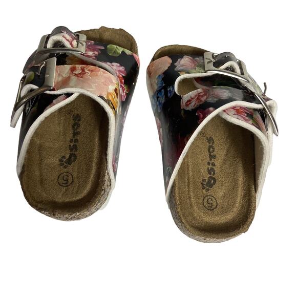 Ositos Baby Toddler Girl's Sz 5 Buckle Strap Cork Sandals Slides Floral CUTE - Picture 4 of 8